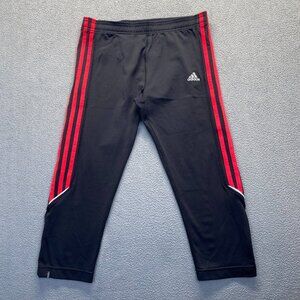 adidas Youth Men's  Drawstring Black Capri Pants AF5003, 2007 Size Large